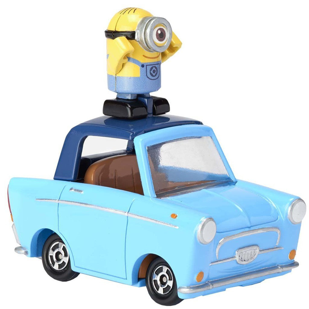 Takara Tomy Dream Tomica Car Ride On R03 Minion Stuart x Lucy's Car Figure