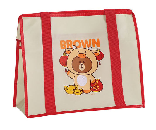 Taiwan Family Mart Limited Line Brown & Friends 2021 CNY Cow Cosplay Costume Brown ver Tote Bag