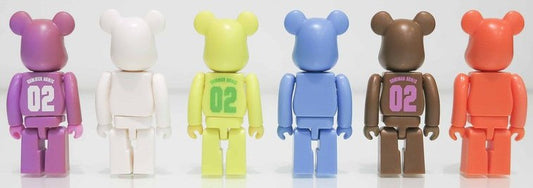 Medicom Toy Be@rbrick 100% Summer Sonic HMV Limited 6 Figure Set Used - Lavits Figure
 - 1