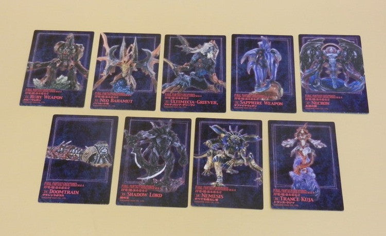 Square Enix Final Fantasy Creatures Archive Vol 4 9 Crystal Ver Trading Figure Set