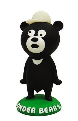 The Wonderful! Design Works Wonder Bear Grey Pink Black Brown 4 6" Vinyl Figure Set - Lavits Figure
 - 3