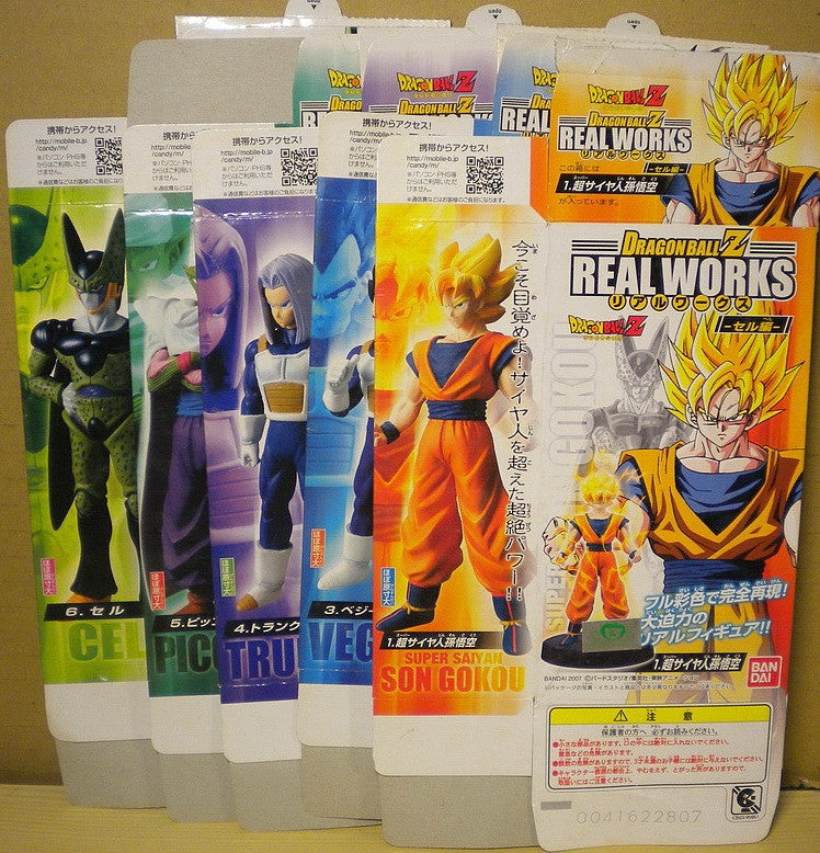 Bandai Dragon Ball Z DBZ Real Works Cell Edition 5 Trading Collection Figure Set Used - Lavits Figure
 - 2