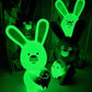 Instinctoy BanaNa ViruS Pandemic Bunny Rabbit Black & White GID Ver 8" Vinyl Figure Set