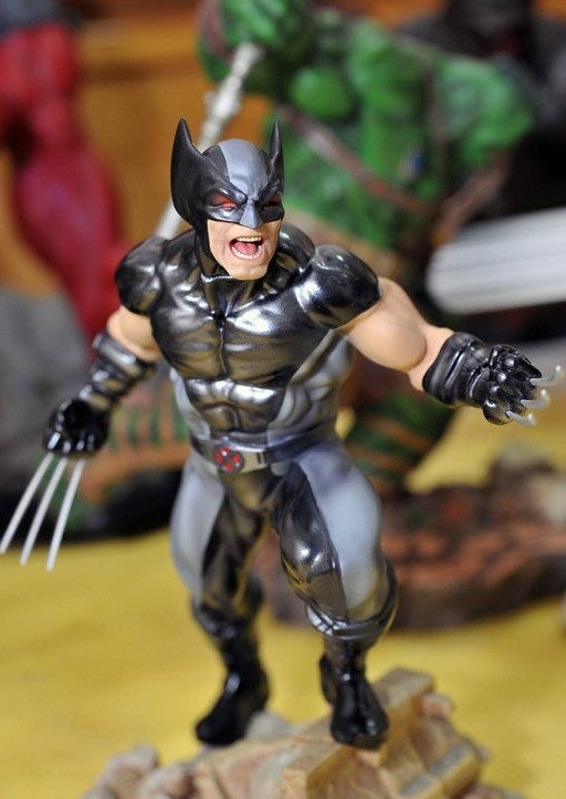 Kotobukiya Fine Arts X-Men Danger Room Session X-Force Wolverine Cold Cast Statue Figure Used - Lavits Figure
 - 2