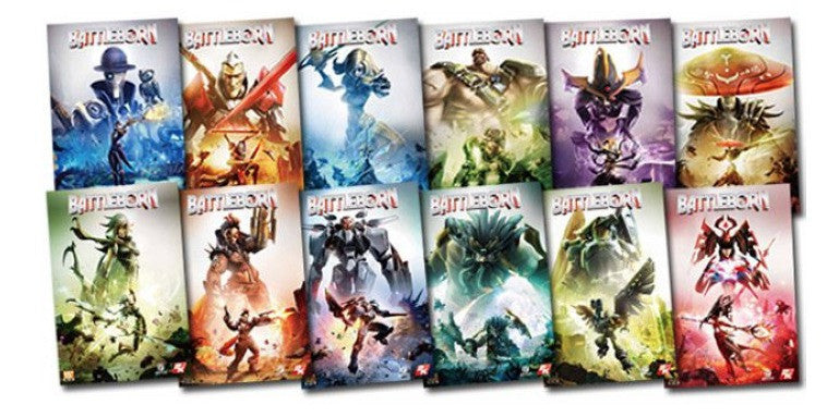 Play Station 4 PS4 Battleborn Limited 12 Postercard Set - Lavits Figure
