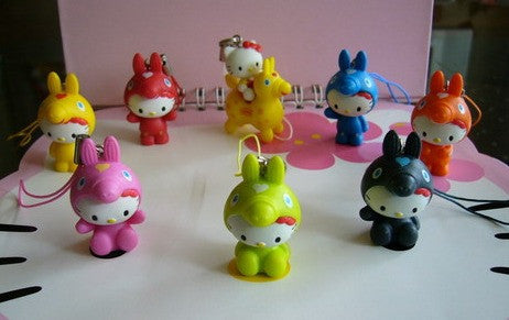 Lipton Limited Hello Kitty x Rody Part 1 8 Mascot Strap Figure Set - Lavits Figure
 - 1