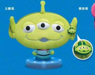 Disney Pixar Toy Story Taiwan FamilyMart Limited Alien 7.5" Bag Plush Doll Figure - Lavits Figure
 - 1