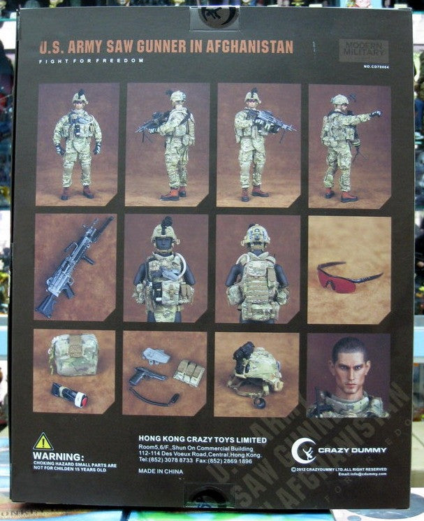 Crazy Dummy 1/6 12" 78004 Fight For Freedom U.S. Army Saw Gunner In Afghanistan Action Figure - Lavits Figure
 - 2