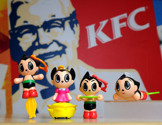 2009 Astro Boy Taiwan KFC Limited 4 Trading Figure Set