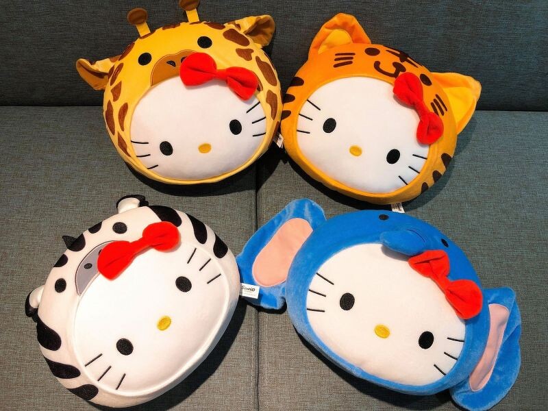 Mcdonalds 2018 Sanrio Hello Kitty Jungle 4 10" Plush Doll Figure Set