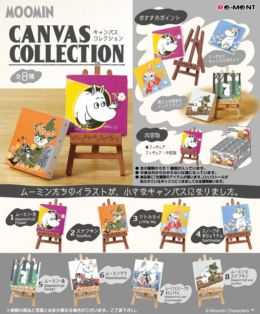 Re-ment The Story of Moomin Valley Miniature Canvas Collection Sealed Box 8 Random Trading Figure Set