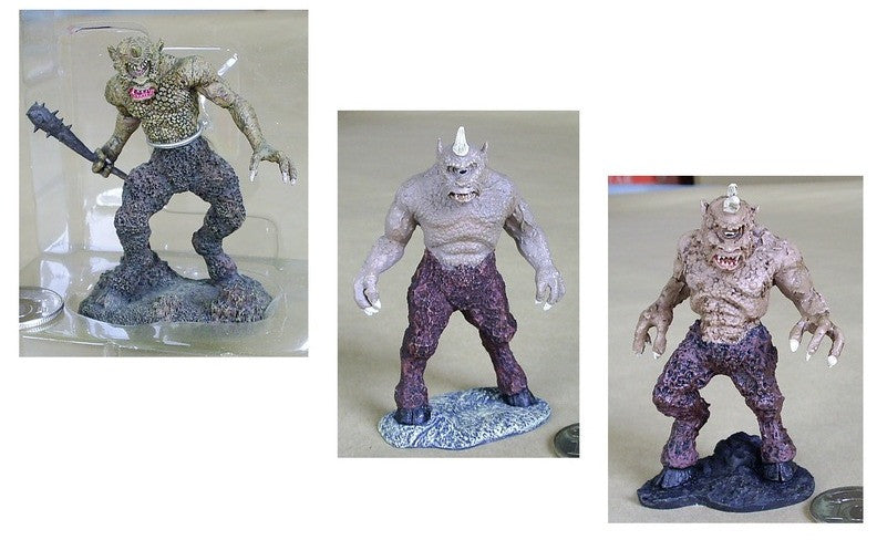 X-Plus Columbia Film Library Ray Harryhausen Cyclops 3 Resin Trading Figure Set