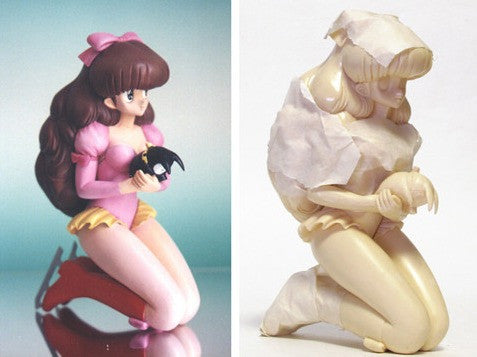 Musasiya 1/6 Takahashi Rumiko Ranma 1/2 Shiratori Azusa & P Chan Cold Cast Model Kit Figure - Lavits Figure
 - 3