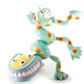 Sony Creative Products 2006 Jim Woodring Crazy Newt 6 3" Vinyl Figure Set Used