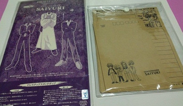 Japan Gensomaden Saiyuki Genjyo Sanzo Lot: Coaster Letter Paper Fan Strap Set - Lavits Figure
 - 3