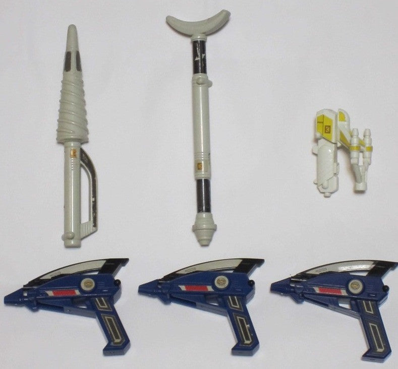 Bandai Power Rangers In Space Megaranger Gun Weapon Figure Set Used