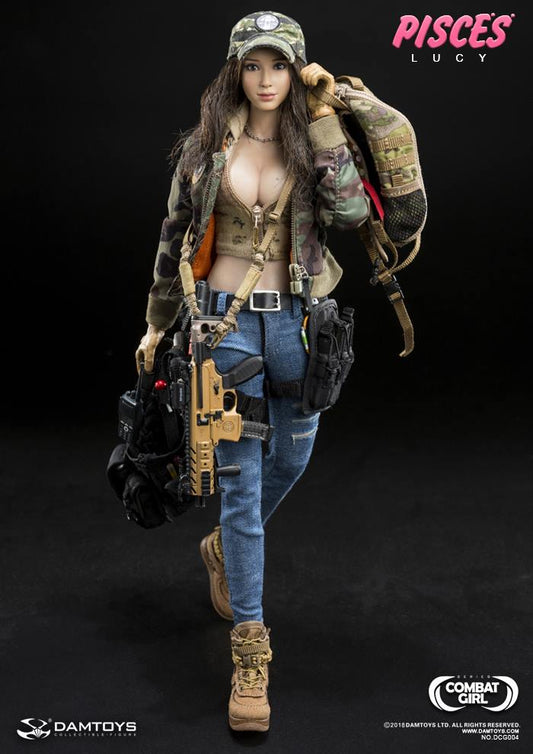 DamToys 1/6 12" Combat Girl Series Pisces Pisses Lucy Action Figure