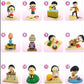 Yendar Taiwan Limited Chibi Maruko Chan Show Part 4 A Happy Family 12+1 Secret 13 Trading Figure Set