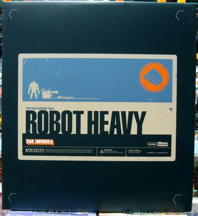 ThreeA 3A Toys Ashley Wood Team Fortress Mann vs Machine Robot Heavy Blue Ver Vinyl Figure - Lavits Figure
 - 1