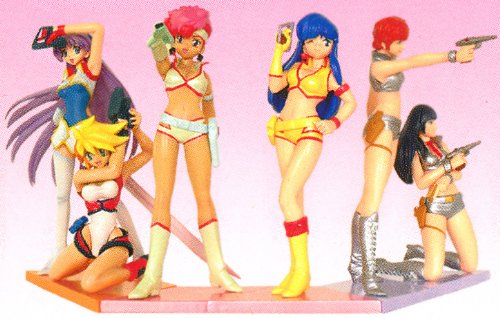 Megahouse C-Model Dirty Pair Flash 6 Trading Figure Set Used