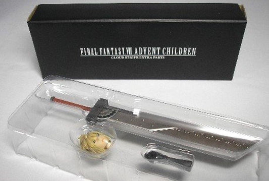 Final Fantasy VII Advent Children Cloud Strife Extra Parts Head & Sword Trading Figure - Lavits Figure
