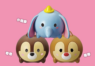Disney Tsum Tsum Character Family Mart Limited Part 1 Set E Dumbo Chip n Dale 3 Mini Magnet Trading Figure
