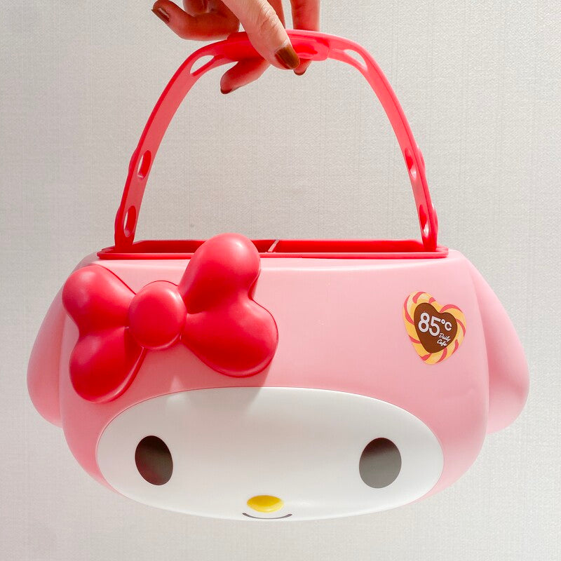 Sanrio Hello Kitty Taiwan 85cafe Limited My Melody ver Plastic Two Cup Basket Holder