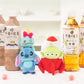 Kirin Afternoon Tea Taiwan Limited Disney Stitch & Aliens 2 Plush Doll in Bottle Figure Set