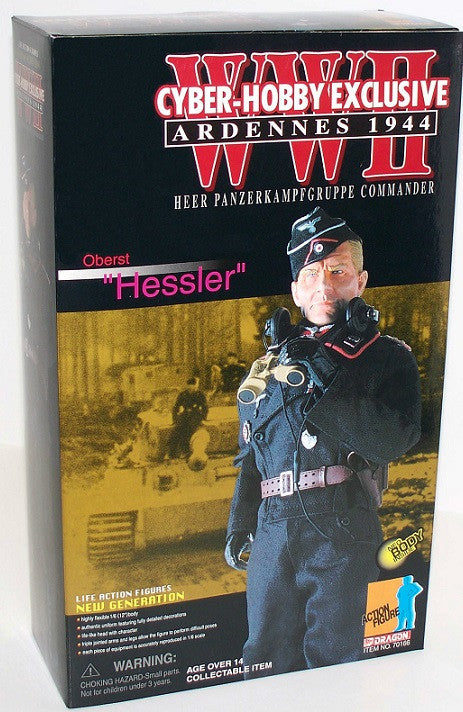 Dragon 1/6 12" WWII Cyber Hobby Exclusive #70166 German Heer PanzerKampfgruppe Oberst Hessler Action Figure - Lavits Figure
 - 1