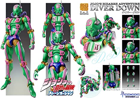 Medicos SAS Super Action Statue JoJo's Bizarre Adventure P6 Stone Ocean Diver Down Action Figure