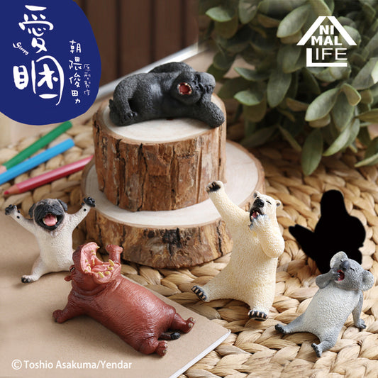 Asakuma Toshio Taiwan Limited Animal Life Sleepy ver 5+1 Secret 6 Trading Figure Set