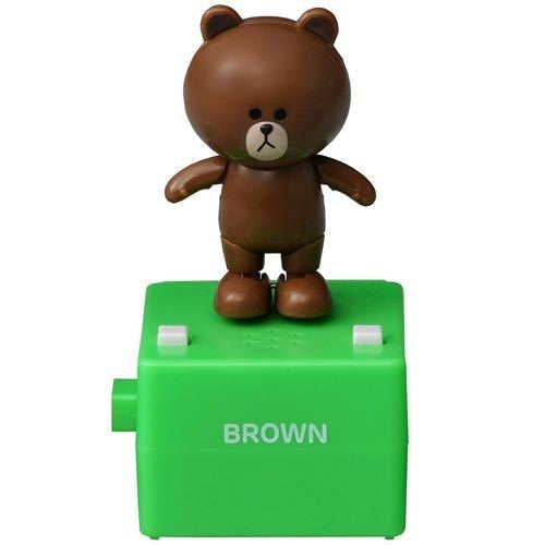 Takara Tomy Pop'n Step Musical Dancing Line Friends Character Brown Bear Trading Collection Figure