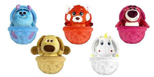 Disney Pixar Taiwan Family Mart Limited Furry Friends 5 Ball Style Strap Figure Set