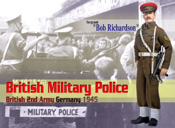 Dragon 12" 1/6 WWII Germany 1945 British Military Police British 2nd Army Sergeant Bob Richardson Action Figure