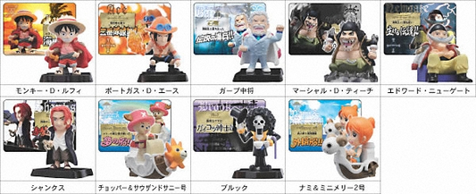 Bandai 2008 One Piece FC Figure Collection Vol 9 Grand Pirates 10 Trading Figure Set