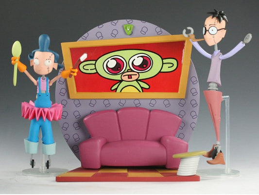 Palisades Hot Topic Nickelodeon Invader Zim Robo Robot Parents Couch Figure Set - Lavits Figure
 - 1