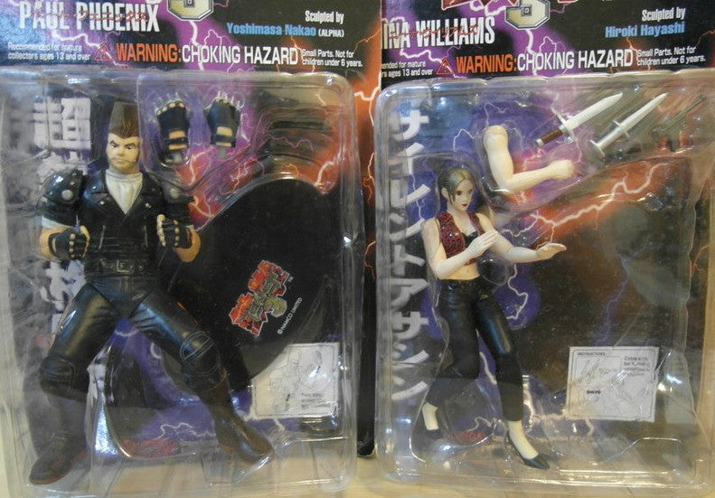 Epoch 1/10 Namco's Tekken 3 Nina Williams & Paul Phoenix 2 Action Collection Figure Set - Lavits Figure
 - 1