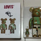 Medicom Toy Be@rbrick Levi's 400% Stash Gold Ver Action Figure - Lavits Figure
 - 1