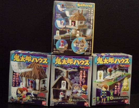 Bandai Gegege No Kitaro Assemble Scene 4 Mini House Figure Playset - Lavits Figure
