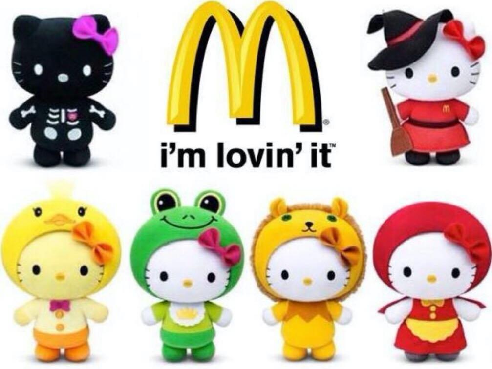 Mcdonalds 2014 Sanrio Hello Kitty Fairy Tales 6 6" Plush Doll Figure Set