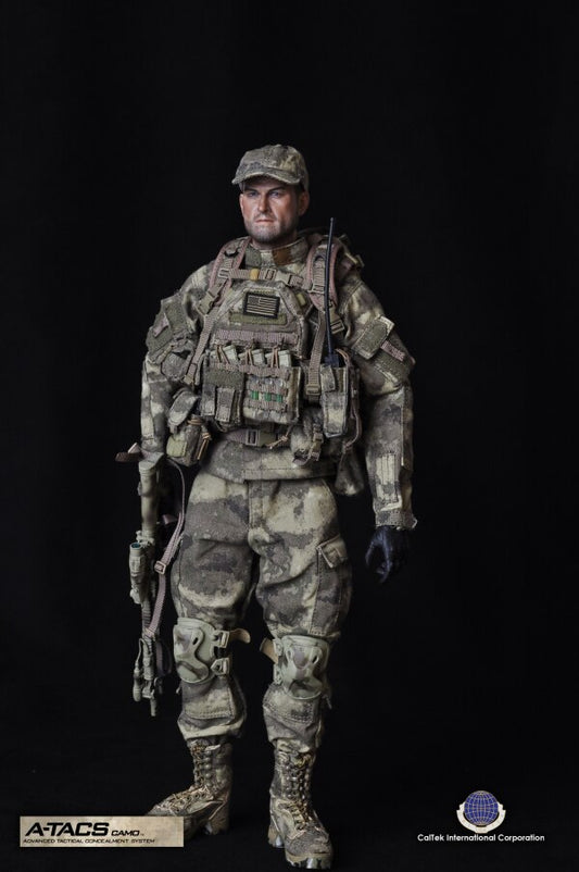 CalTek 1/6 12" CAL-8020 A-TACS Advanced Tactical Camouflage Action Figure
