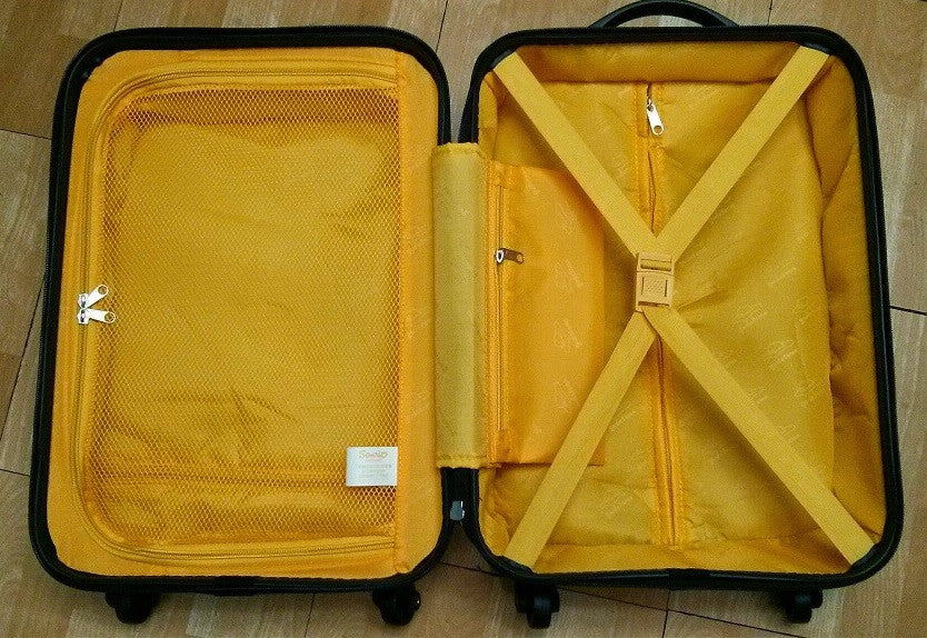 Sanrio Gudetama Watsons Limited 18" Sushi Board Chassis Roller Baggage Travel Bag Trunk - Lavits Figure
 - 4