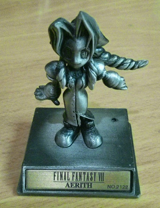 Square Enix Final Fantasy Chrome VII Aerith Metal Mini Trading Collection Figure - Lavits Figure
