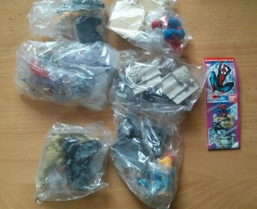 Bandai HG Marvel Heroes Gashapon X-men Spiderman P2 6 Trading Figure Set - Lavits Figure
 - 2