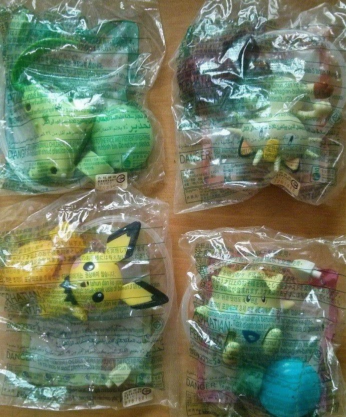 Mcdonalds Happy Meal Toys Pokemon Pocket Monster 4 Water Play Figure Togepi Chikorita - Lavits Figure
 - 1