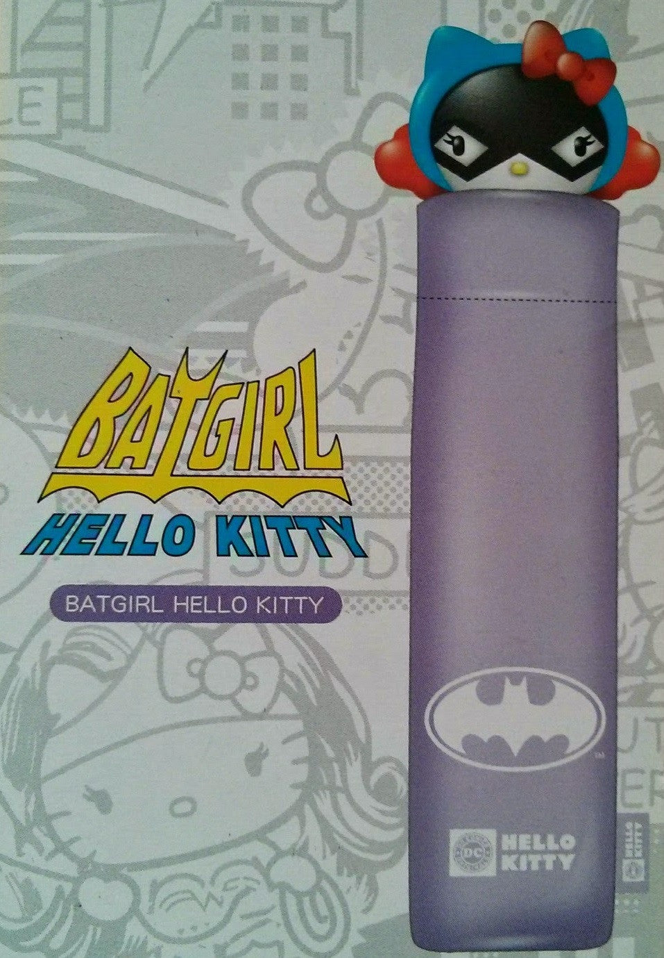 Sanrio Hello Kitty x Dc Comics Batgirl Water Color Changed Umbrella - Lavits Figure
 - 1
