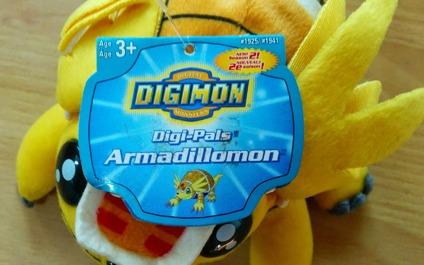Bandai 1997 Digimon Digital Monster Armadillomon 5" Plush Doll Figure - Lavits Figure
 - 2