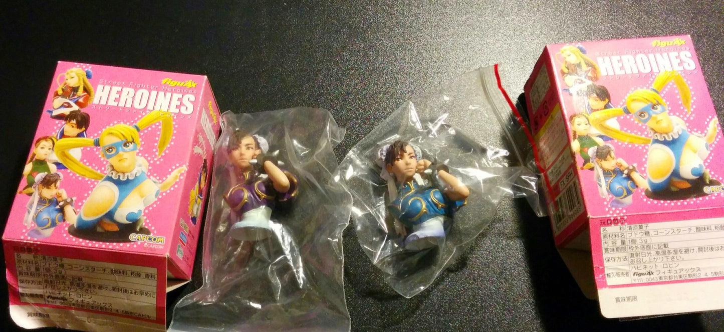 Figuax Capcom Street Fighter Heroines Chun Li 1P 2P Color Trading Collection Figure Set - Lavits Figure
 - 1