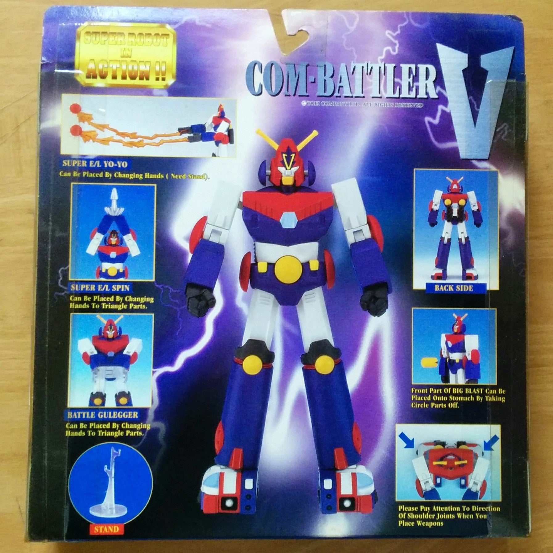 Bandai 1999 Super Robot In Action Com-Battler Combattler V Action Figure - Lavits Figure
 - 2