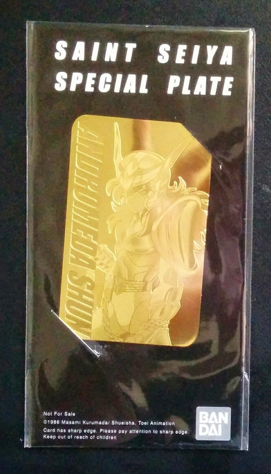 Bandai Saint Seiya Myth Cloth Special Metal Plate Andromeda Shun Gold Ver - Lavits Figure
